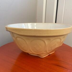 Paul Green Cream and Tan Mixing Bowl